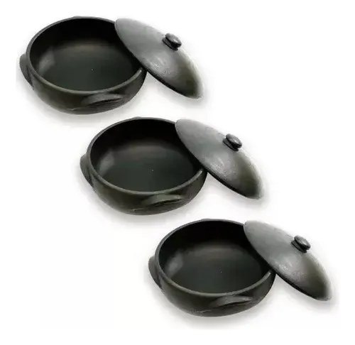 ➡️ Kit De 3 Panelas De Barro Capixaba Moqueca Arroz Pirão 1,2,3