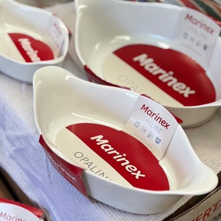 Kit De Assadeiras Marinex Opaline Oval 3 Peças*