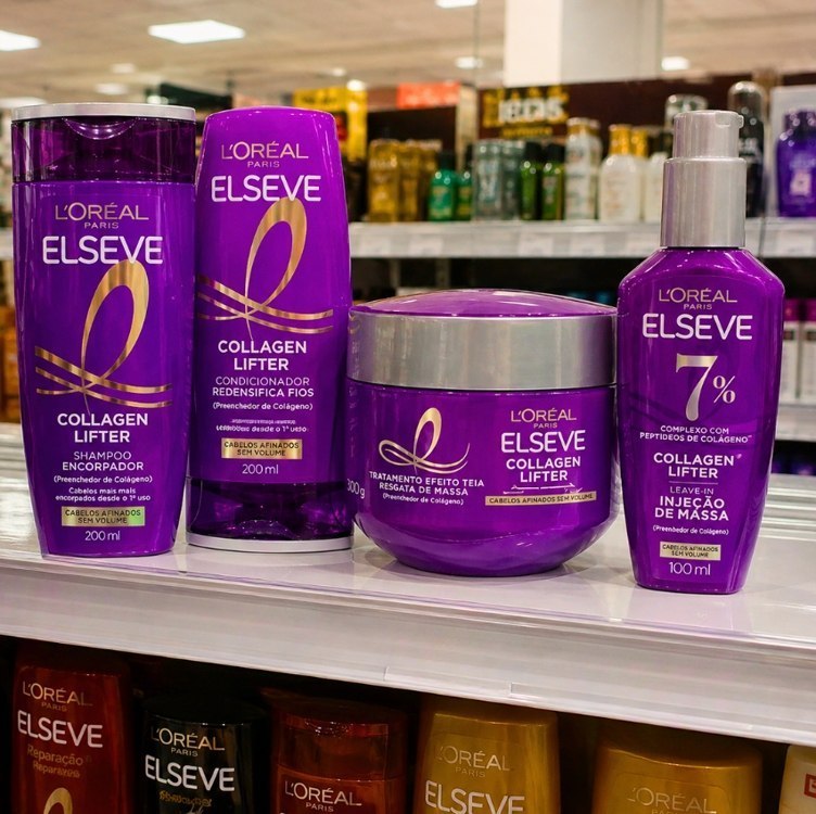 KIT ELSEVE COLÁGENO LIFTER SHAMPOO + COND + MÁSC + SÉRUM - 4 ITENS