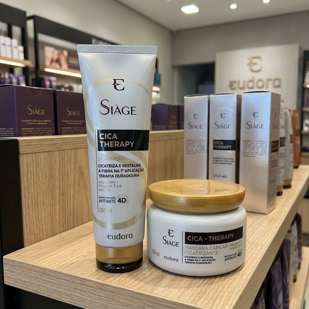 Kit Eudora Siage Cica-Therapy Shampoo 250ml + Máscara 250g