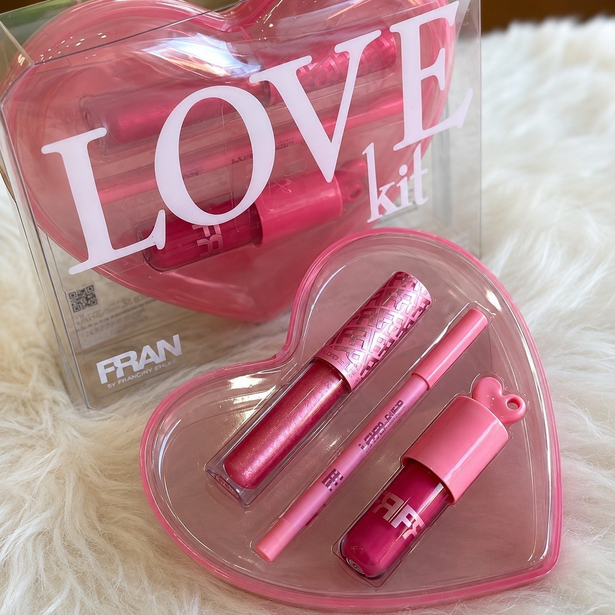 Kit Fran Love Kit Gloss Labial E Lápis Labial By Franciny