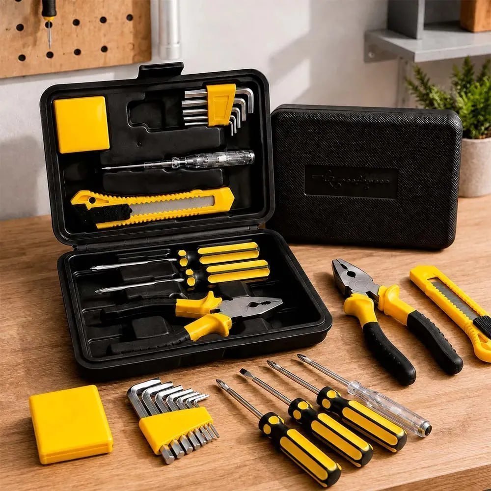 Kit Jogo De Ferramentas Aço Carbono Titanium 11 Peças*