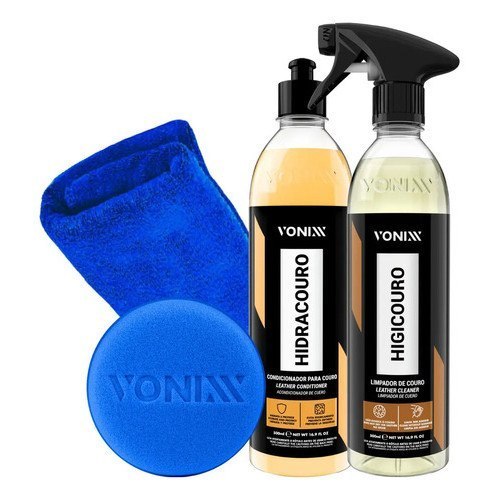 ⚠️ KIT LIMPEZA E HIDRATAÇÃO DE COURO VONIXX