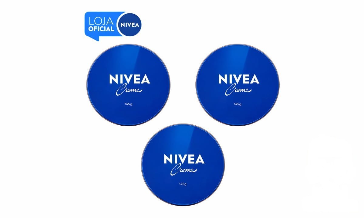 ➡️ KIT NIVEA CREME HIDRATANTE LATA 145G - 3 UNIDADES