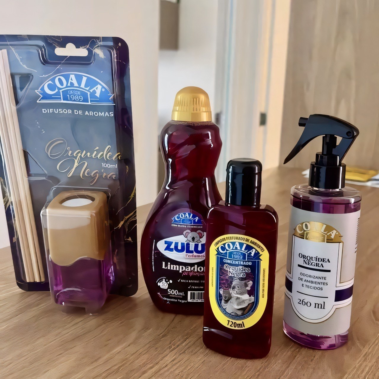 Kit os Favoritos Coala Orquídea Negra - 4 Itens