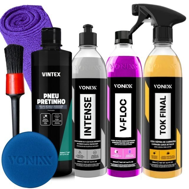 ⚠️ KIT SHAMPOO V-FLOC CERA TOK FINAL REVITALIZADOR INTENSE VONIXX PRETINHO VINTEX