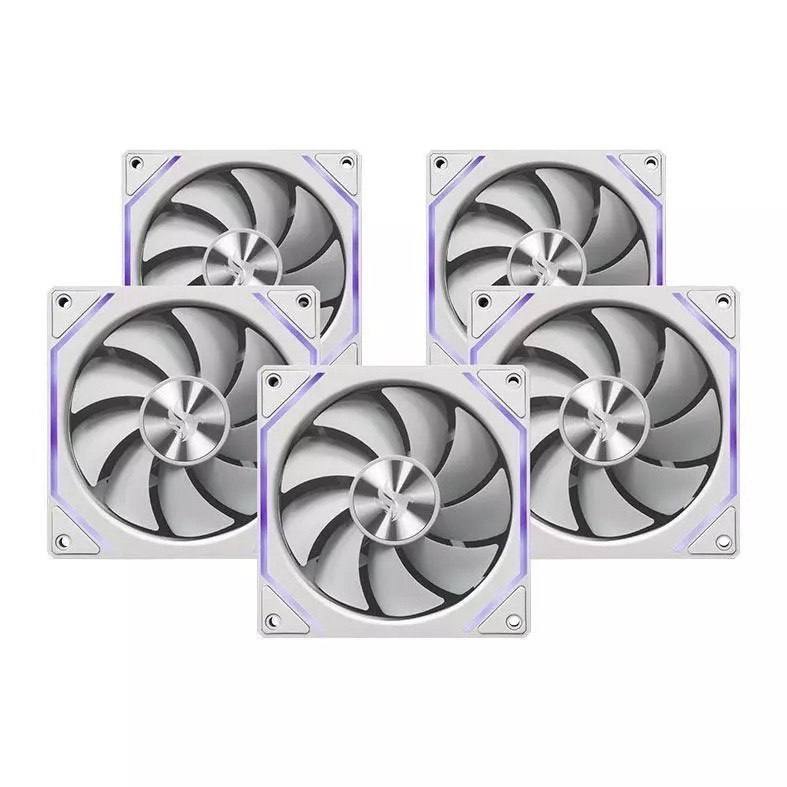 ⚠️ KIT VENTOINHA PICHAU VENTUS NX, ARGB, 5X120MM, BRANCO, PCH-VTNX5-WH01