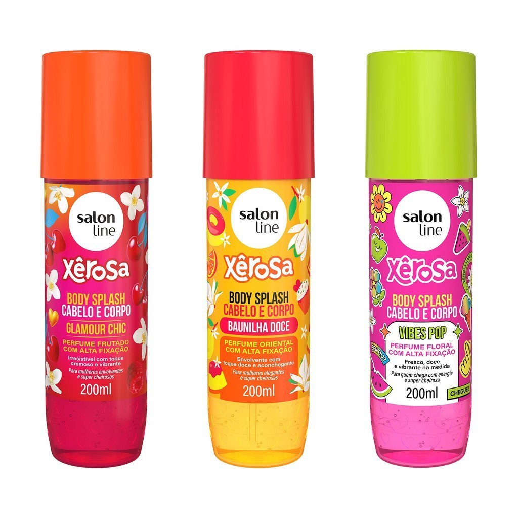 🔥 KIT XEROSA COM 3 BODY SPLASH 200ML