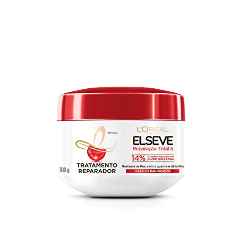 L'Oréal Paris Elseve Reparação Total 5+ Creme de Tratamento, Repara os 5 Sinais de Danos com...