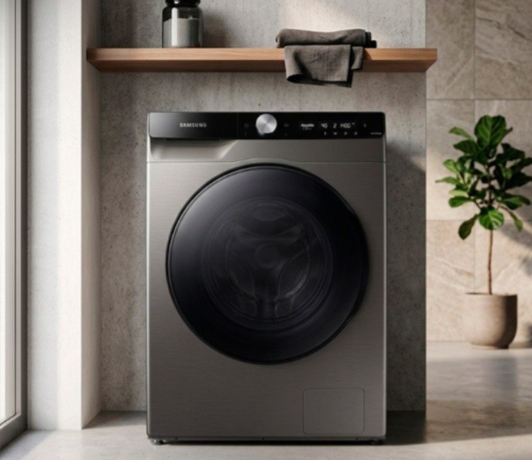 Lava e Seca Samsung 11KG Inverter com Ecobubble Inox (WD11T)