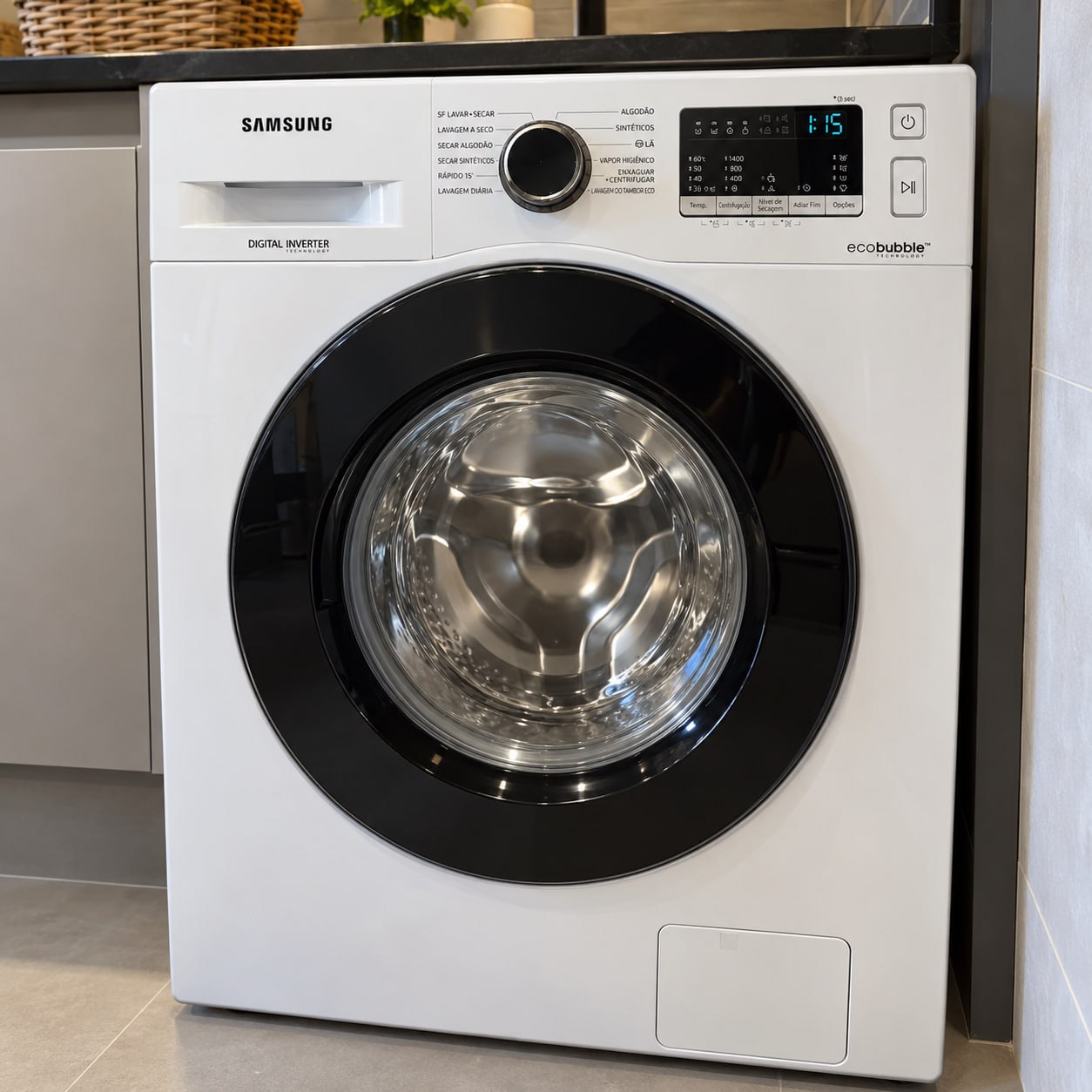 Lava E Seca Samsung Wd11m Com Digital Inverter Branca 11kg Cor Branco
