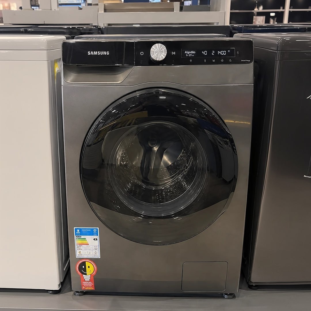 Lava E Seca Samsung Wd11t 11kg Inox Look 12 Programas De Lavagem