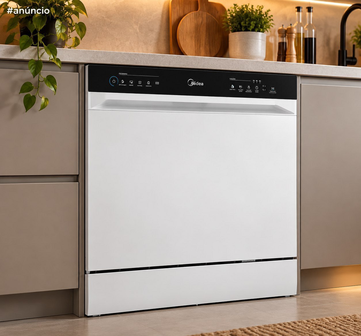 Lava Louças 8 Serviços Branco Touch Plus Midea (110v)