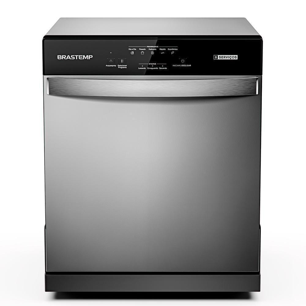 ⚠️ LAVA LOUÇAS BRASTEMP 8 SERVIÇOS BLF08BS CINZA