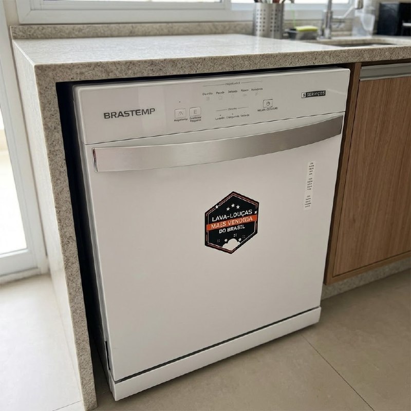 Lava-Louças Brastemp 8 Serviços, ciclo com temperatura de 60 °C e 2 bandejas ajustáveis (BLF...