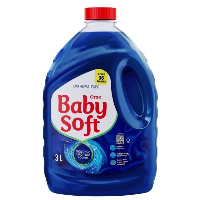 ⚠️ LAVA ROUPAS LIQUIDO BABY SOFT MAX PERFORMANCE AZUL 3L