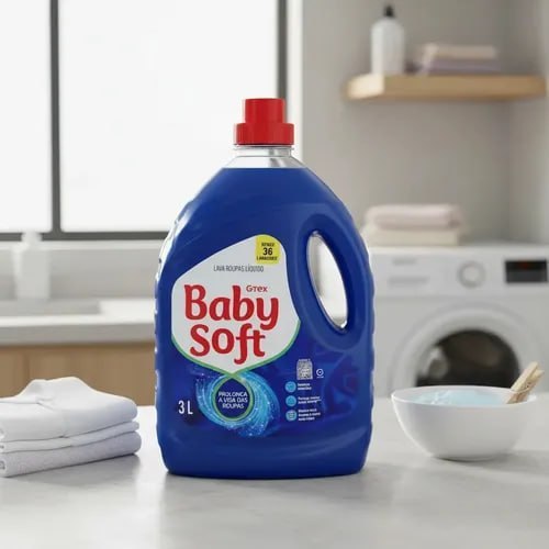 Lava Roupas Liquido Baby Soft Max Performance Azul - 3l