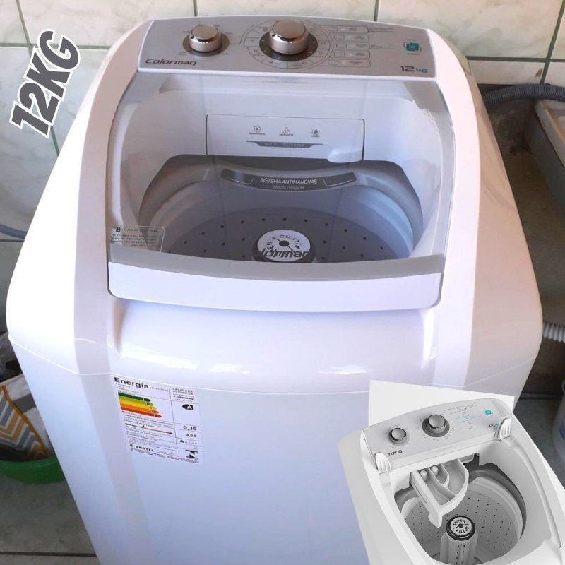 Lavadora de Roupas Automática Colormaq 12kg LCA12 Branca