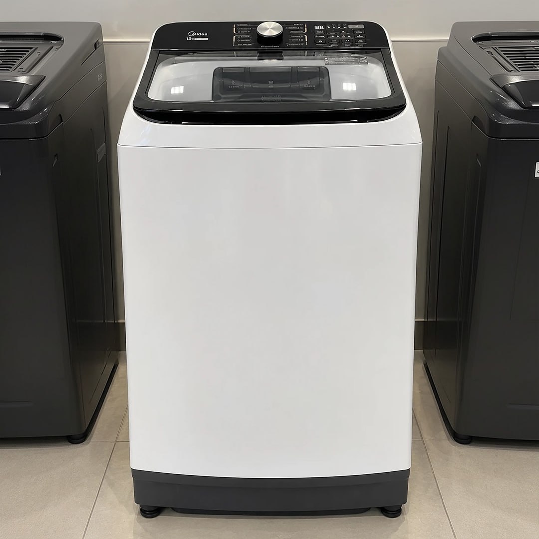 Lavadora De Roupas Midea Wave Agitator 13kg Branca 127v*