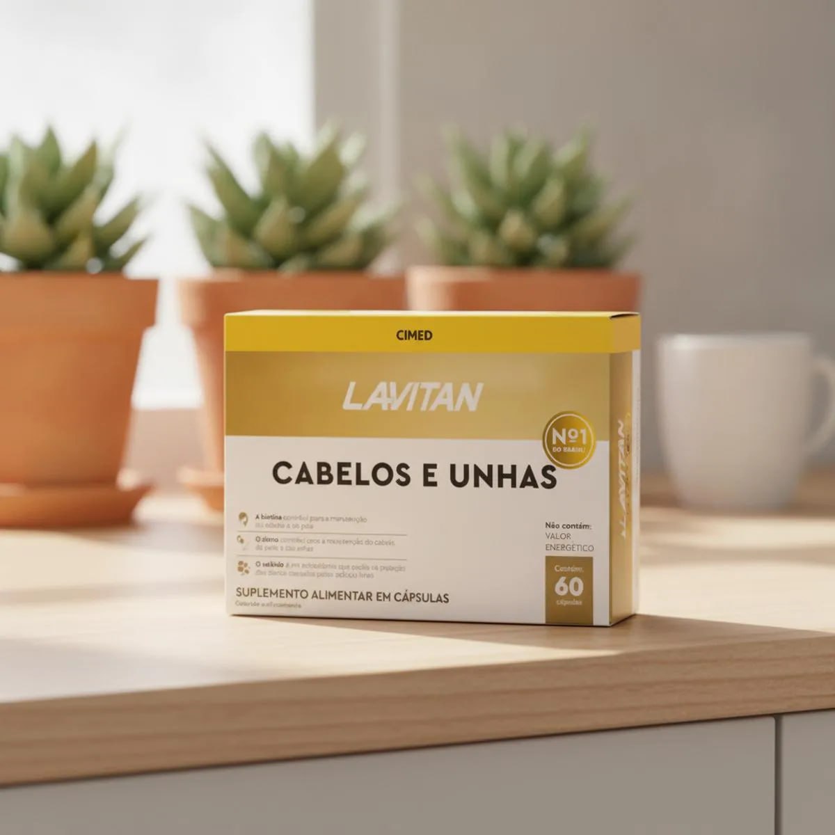 Lavitan Cabelos e Unhas 60 Cápsulas