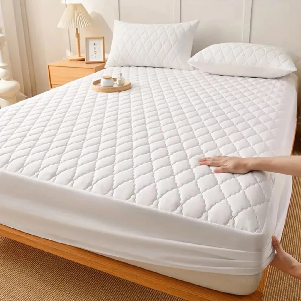 Lençol Protetor Ajustável Macio e Impermeável Avulso Para Colchão Berço Solteiro Casal Queen...