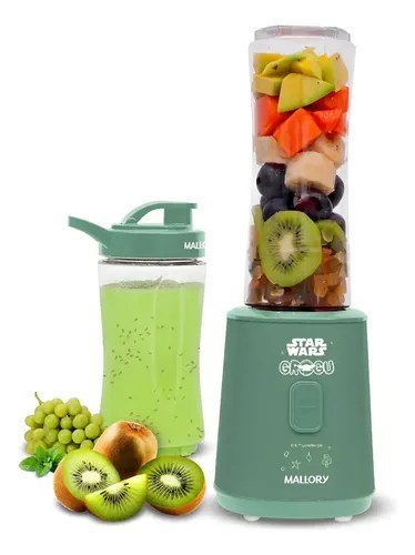 ➡️ Liquidificador Mallory Grogu 300w 600ml + 400ml 300w Verde
