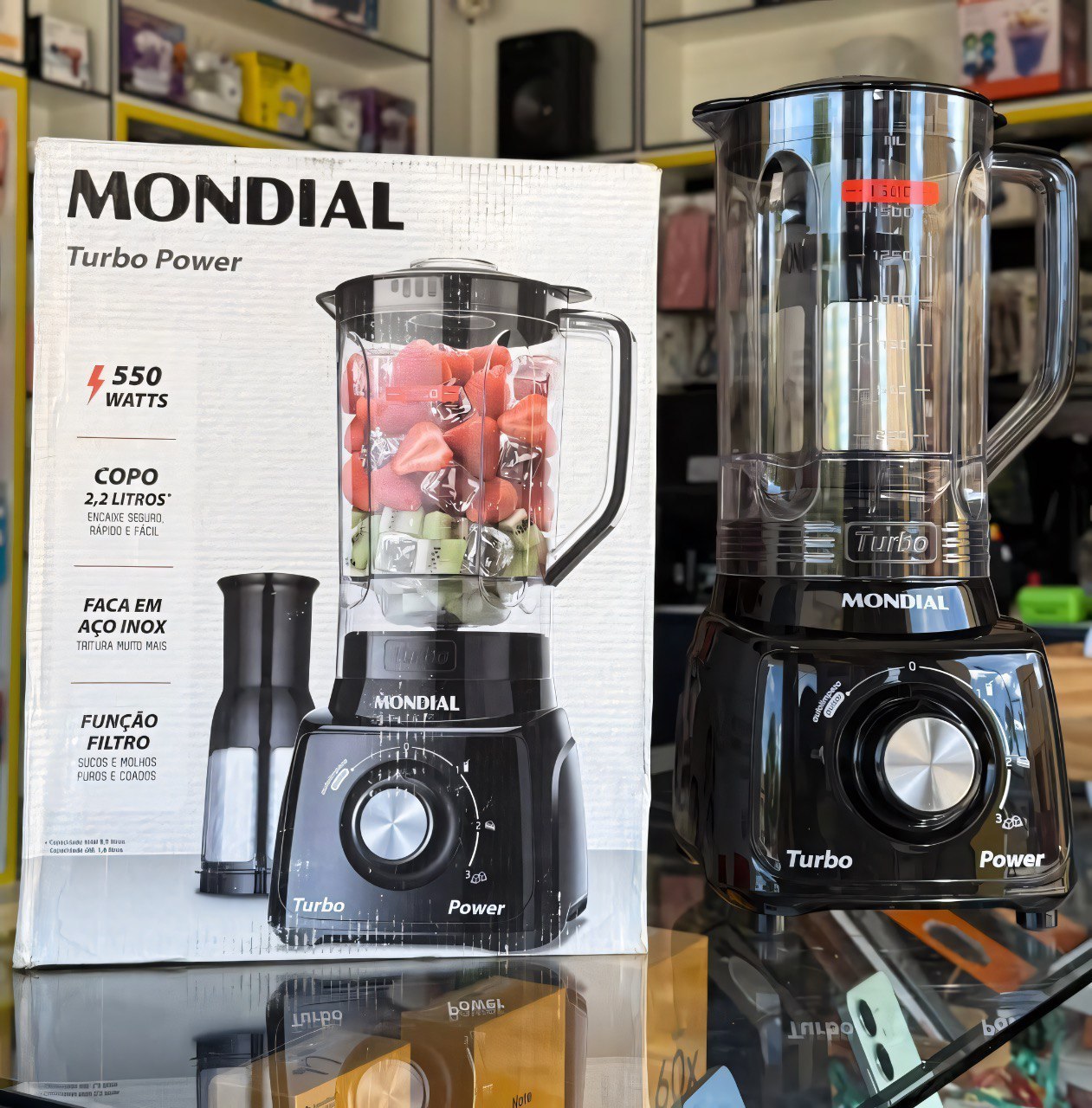 Liquidificador Mondial L‑99 Turbo 550 W 3 Velocidades