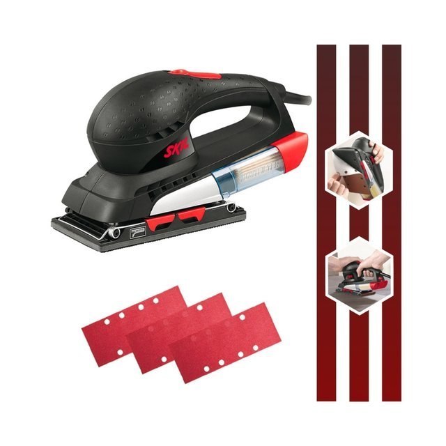 ⚠️ LIXADEIRA ORBITAL MODELO 7351 POTÊNCIA DE 200W COM 3 LIXAS E 1 COLETOR DE PÓ SKIL