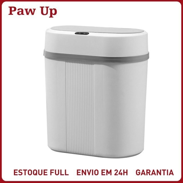 ⚠️ LIXEIRA AUTOMÁTICA KNOCK 12L SEM TOQUE, SENSOR INFRAVERMELHO E TAMPA PARA COZINHA, BANHEI...