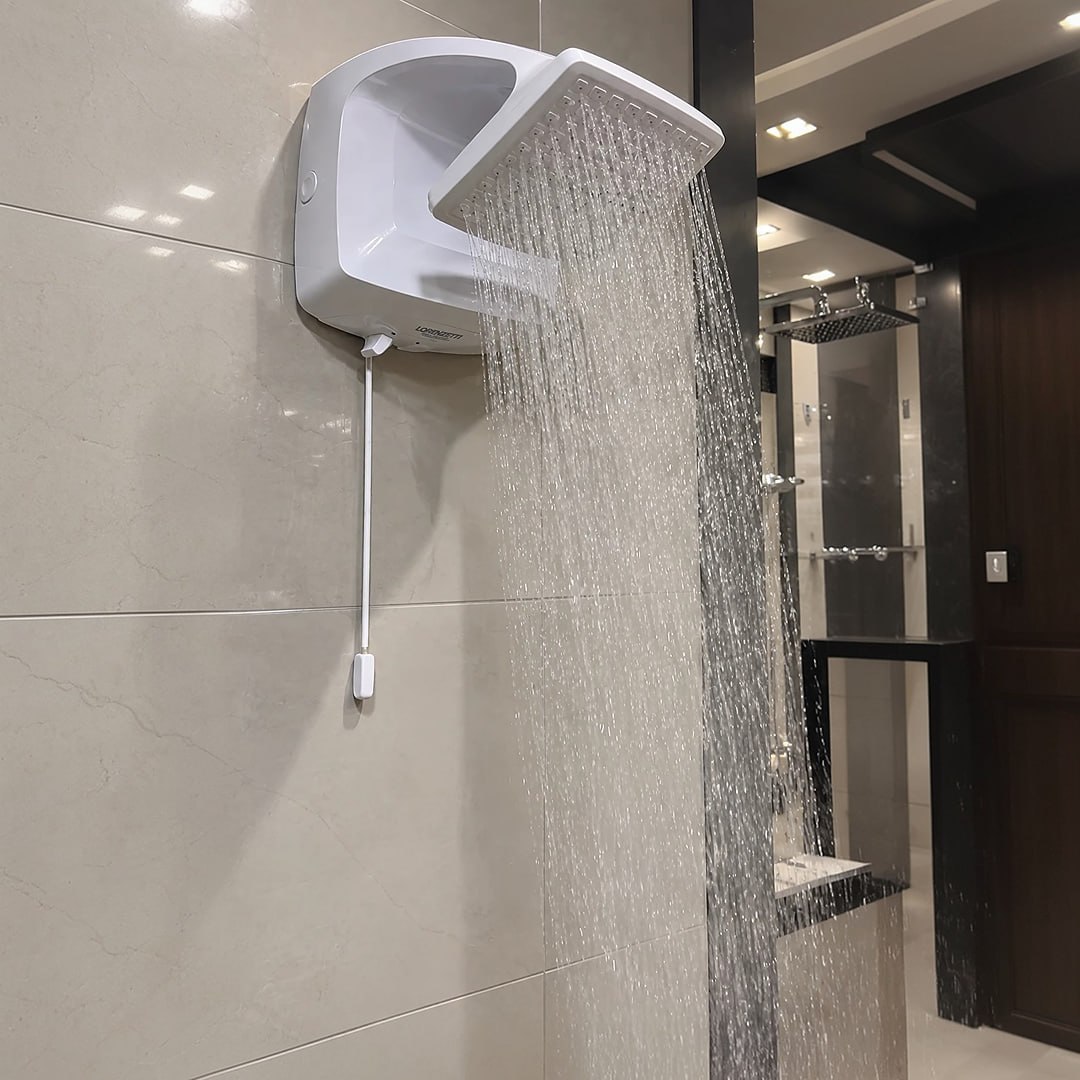 Lorenzetti Futura Ducha de Parede Multitemperaturas Design Moderno Branco 7500W 220v