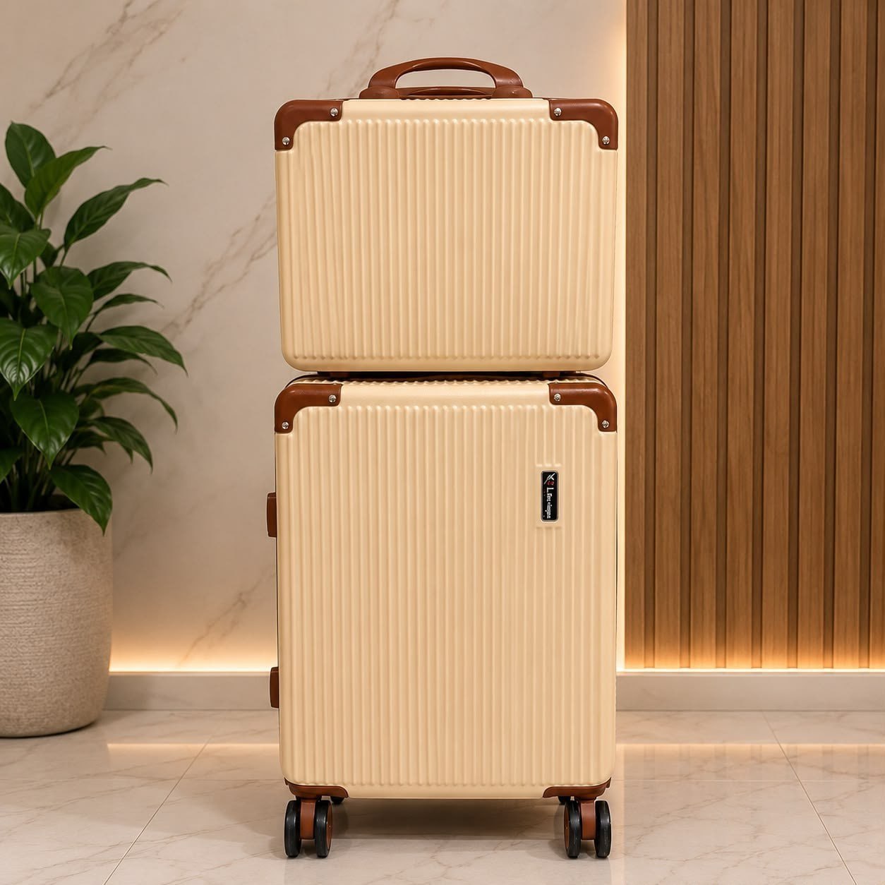 Mala De Viagem 10kg Promoção Rodas 360° Miami Com Frasqueira