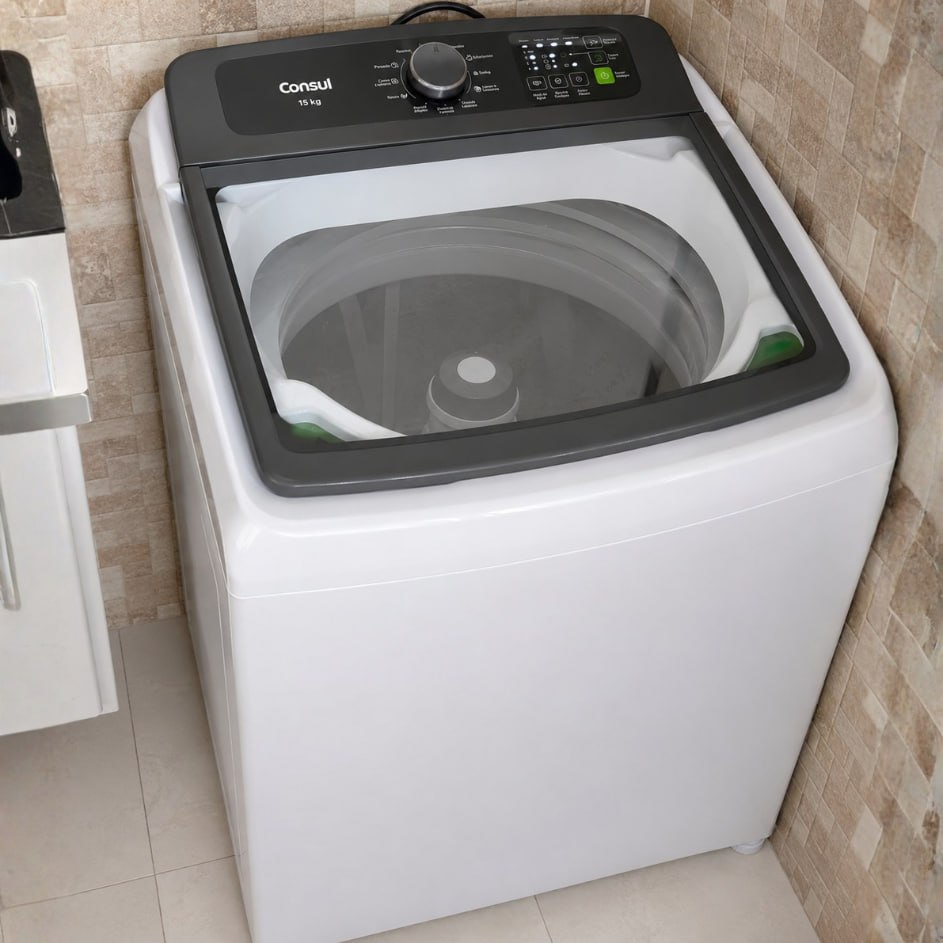 Máquina De Lavar Cwn15ab 15kg Branca Consul Cor Branco