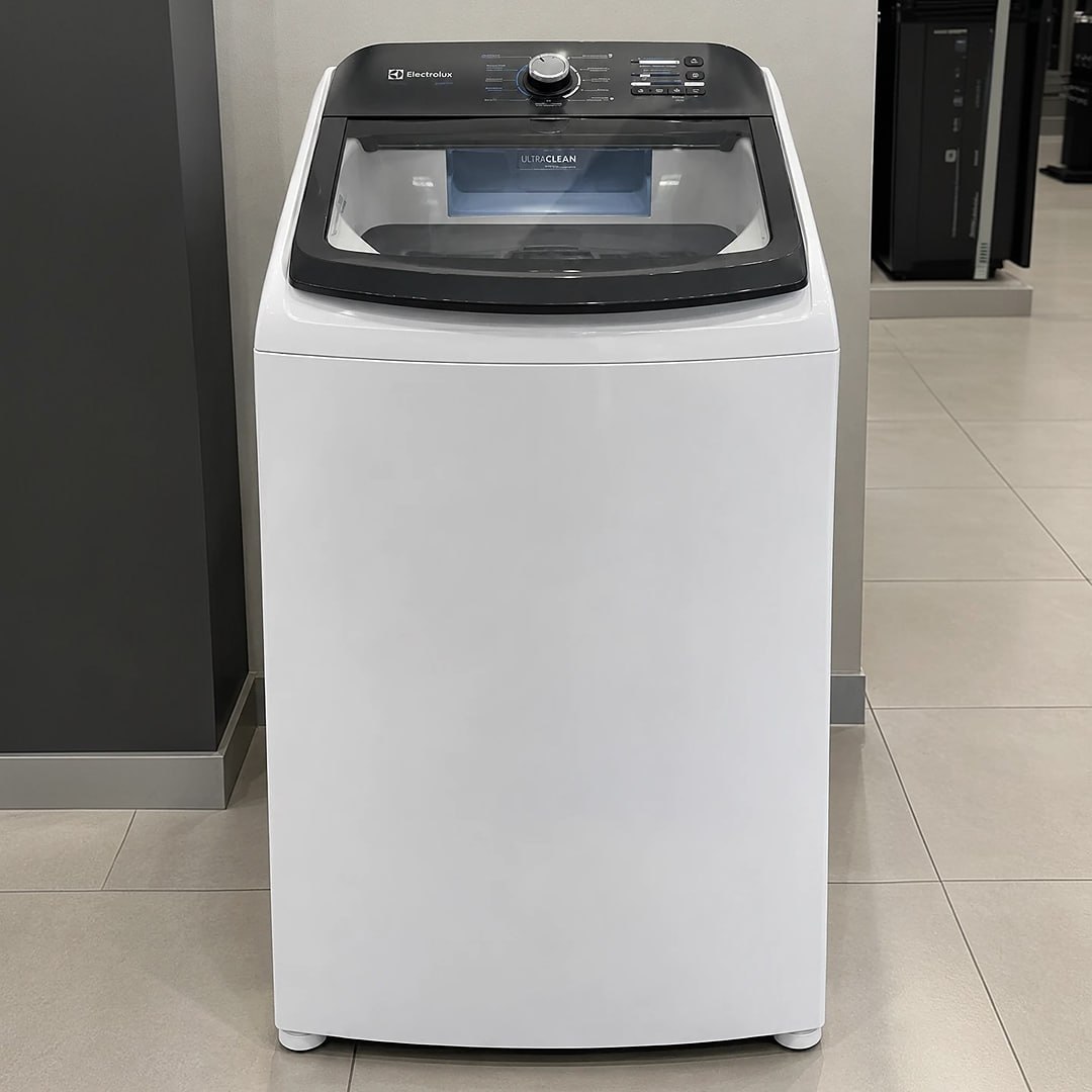 Máquina de Lavar Electrolux 18kg Efficient Cesto inox (LEE18) 127V