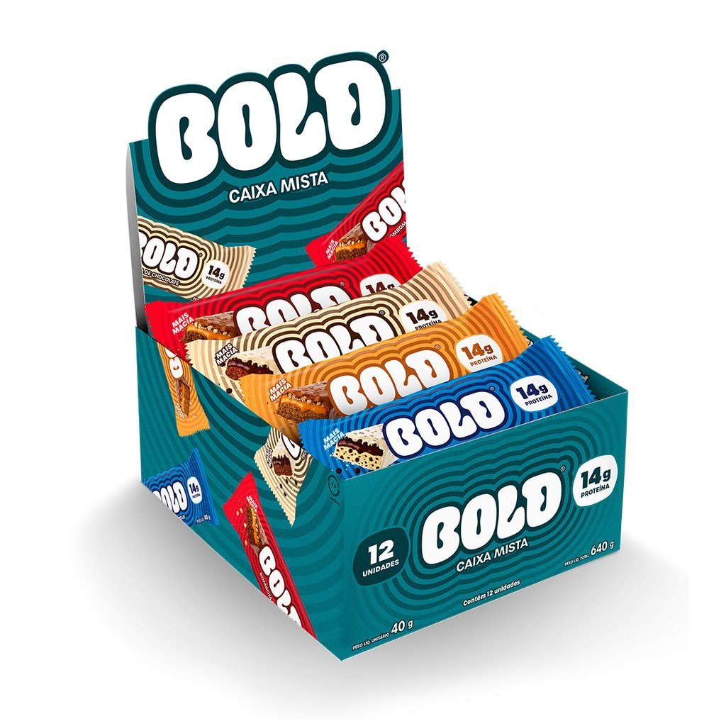 *🆘 MENOR PREÇOOO😱CORREEE 🏃🏻‍♀️BARRA DE PROTEÍNA BOLD - 14G DE PROTEÍNA - CAIXA MISTA COM 12...