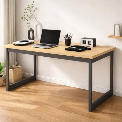 ⚠️ Mesa Escritório Industrial 150x60 Reforçado Ferro Homeoffice