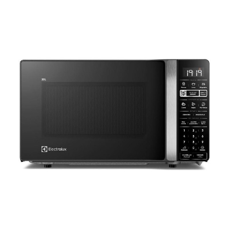MICRO-ONDAS ELECTROLUX EFFICIENT 20L PRETO FUNÇÃO DESCONGELAR E RECEITAS PRÉ-PROGRAMADAS (ME...