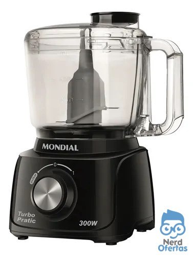 ⚠️ Mini processador turbo Mp-16 300w cor preto Mondial