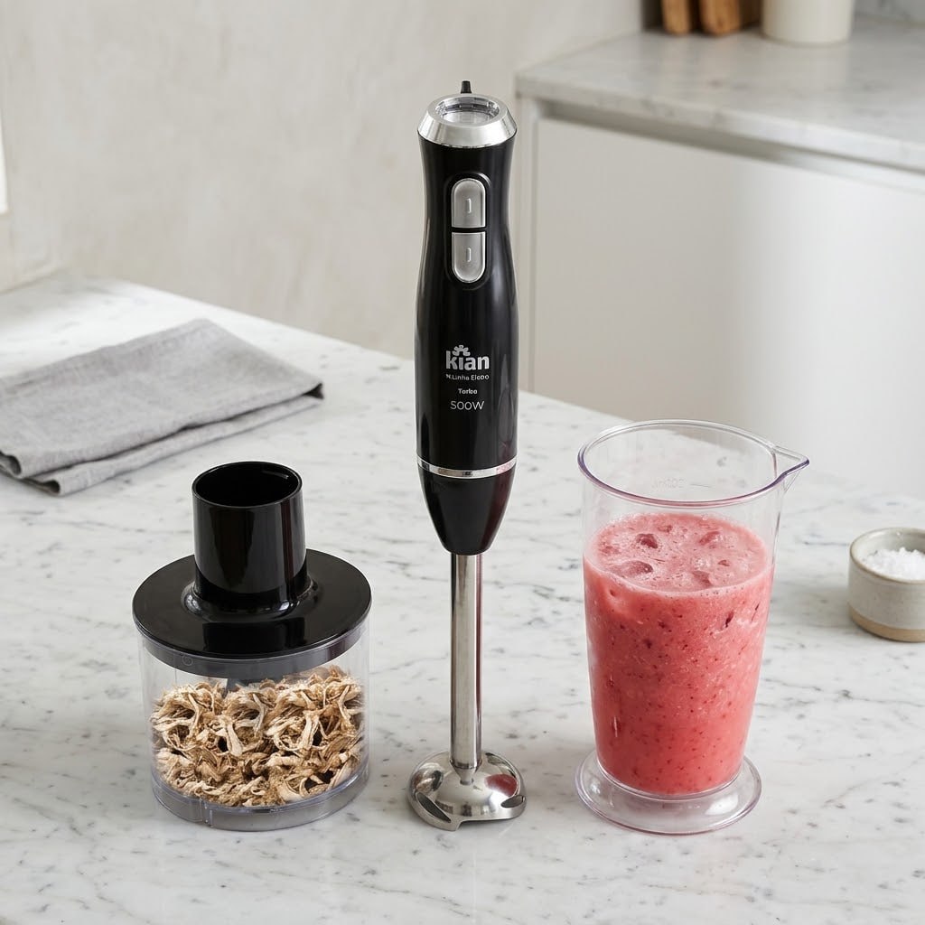 Mixer 2 Em 1 Turbo 500w 2 Velocidades Preto 127v