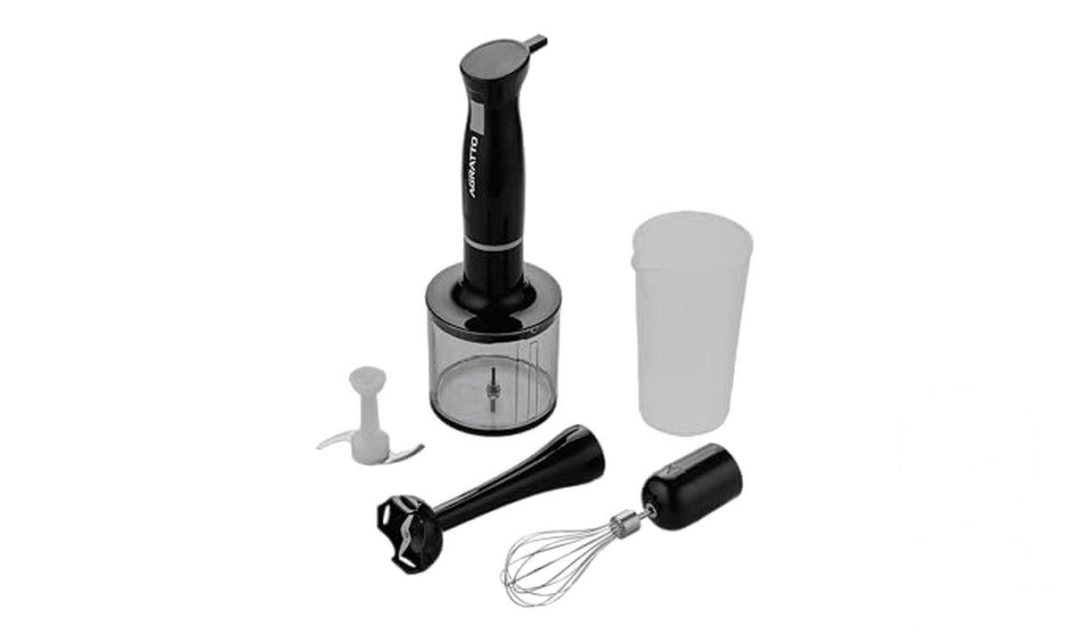 ➡️ Mixer 3 em 1 Agratto AMIX01-01 Preto 700ml