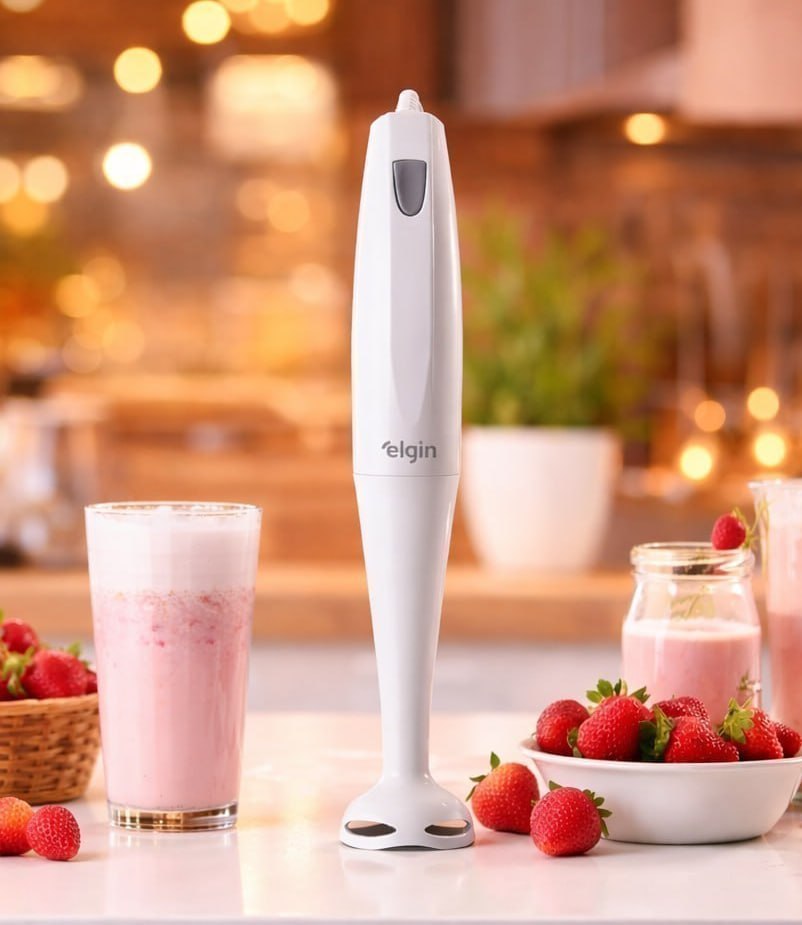 Mixer de Mão 200W Elgin Compacto e Leve, ergonômico e fácil de limpar Branco 220v