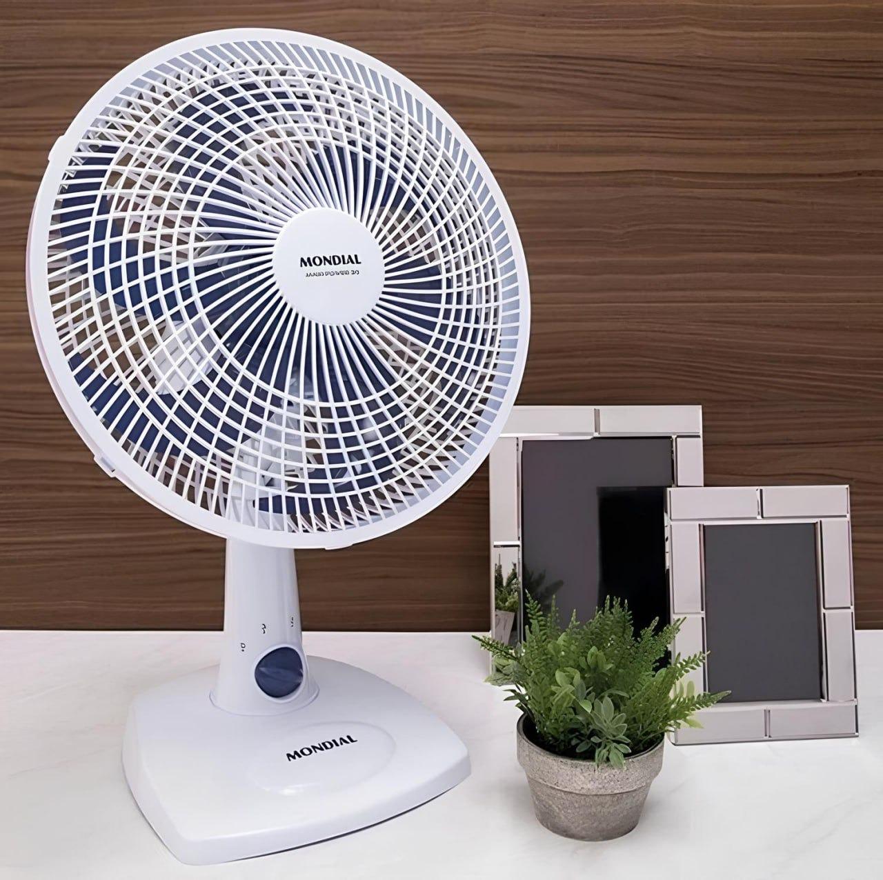 MONDIAL Ventilador de Mesa 220V, 30cm, 6 pás, Super Power - VSP-30-W
