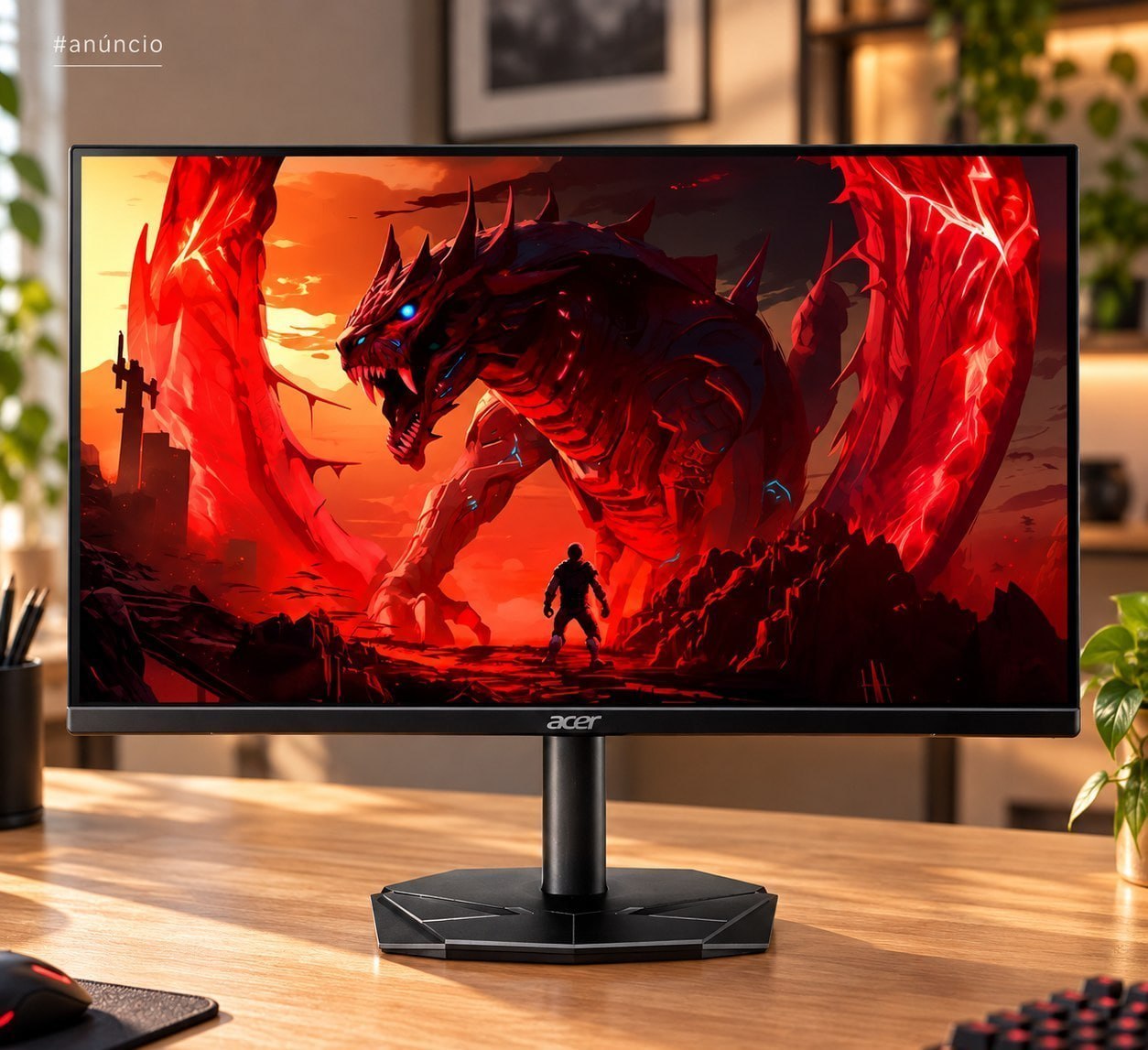 Monitor Gamer 27" Acer Nitro 1ms GtoG AMD FreeSync Game Mode 8 Modos 144 Hz 127/220V KG270 P0bi