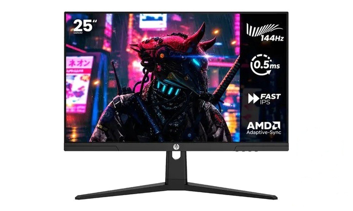 ➡️ Monitor Gamer Haiz 25'' Ips Fhd 144hz 0.5ms Hdmi Dp Vesa Preto