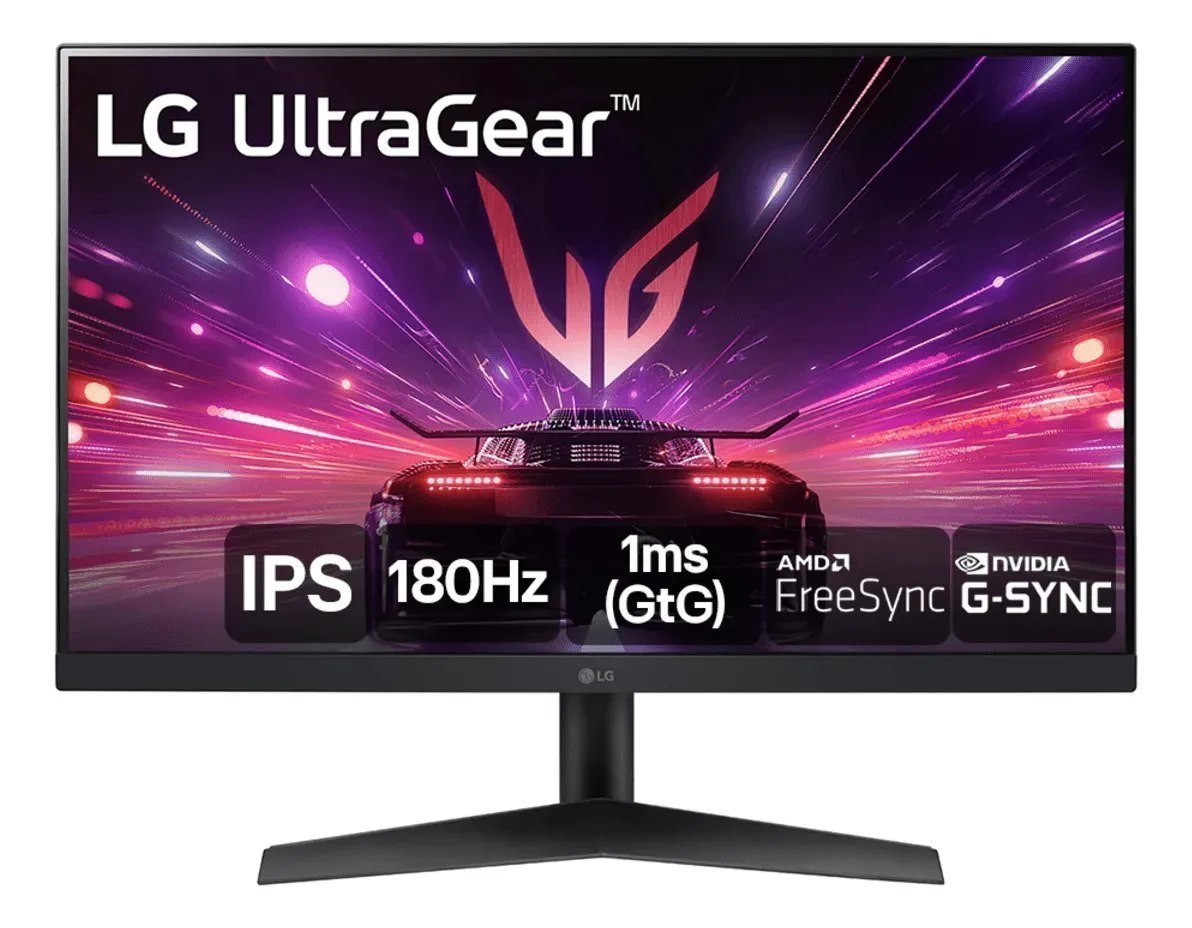 ⚠️ MONITOR GAMER LG ULTRAGEAR 24” LED, 180HZ, 1MS, HDR10, AMD FREESYNC, DISPLAYPORT, HDMI -...