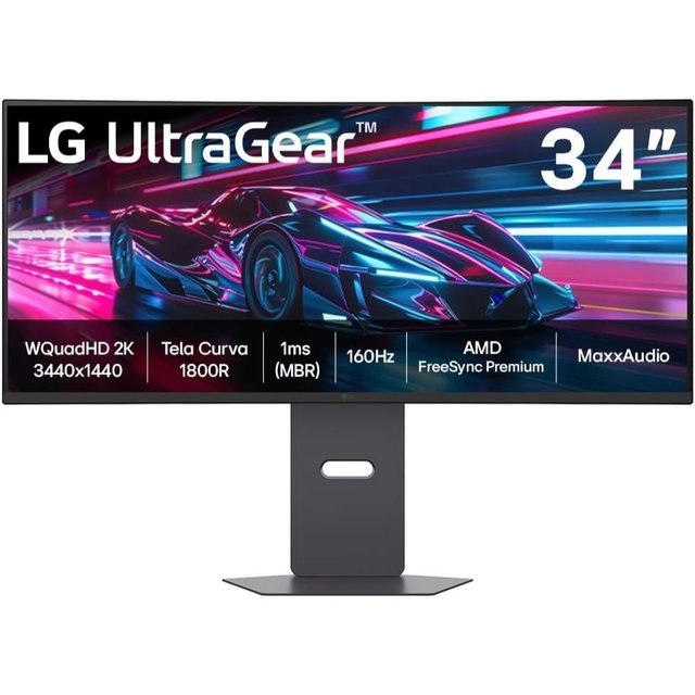 ➡️ MONITOR GAMER LG ULTRAGEAR™ CURVO 34&QUOT; QUADHD 2K ULTRAWIDE 160HZ HDR10