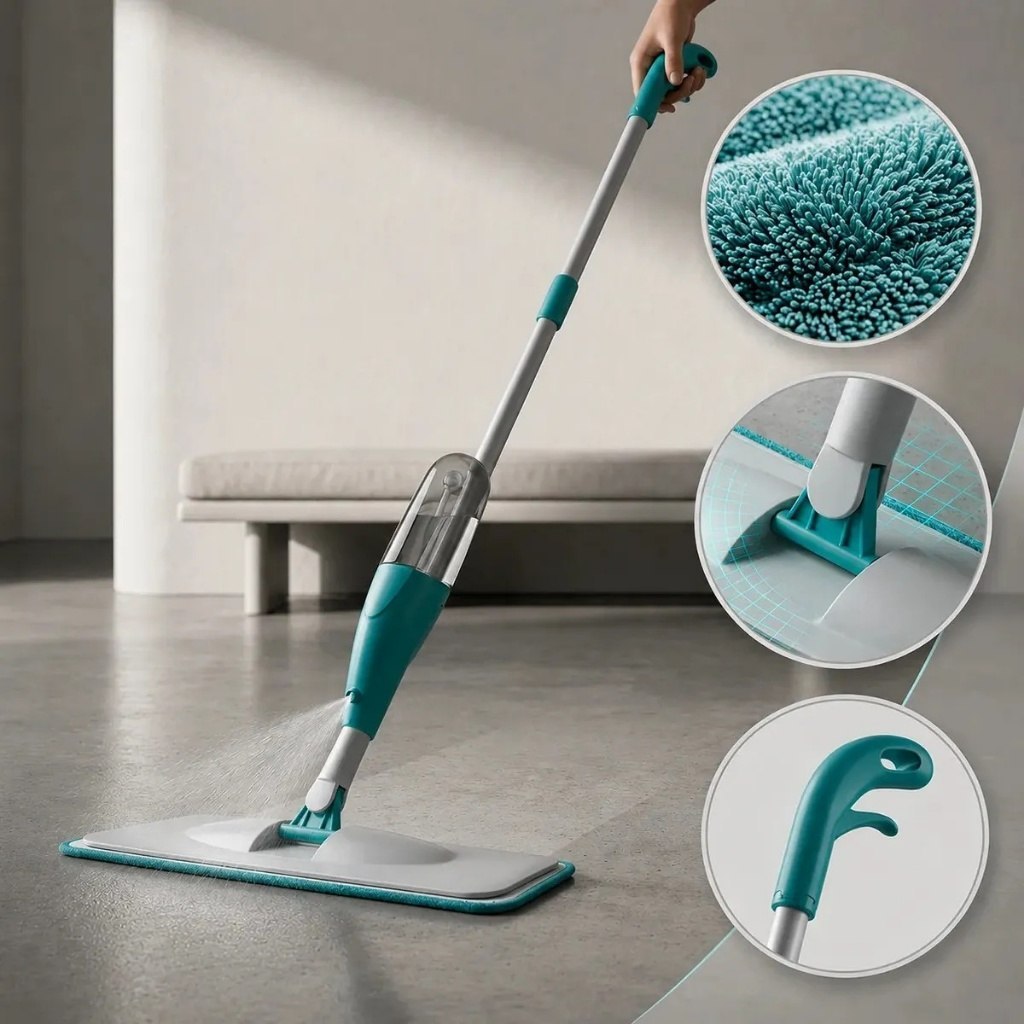 MOP SPRAY COM RESERVATÓRIO ESFREGÃO VASSOURA MÁGICA