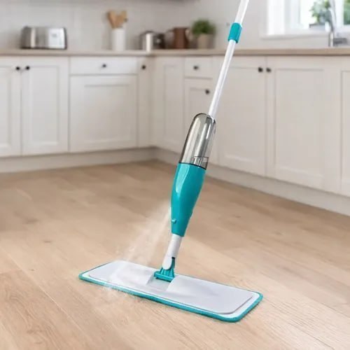 MOP Spray Reforçado Rodo Esfregão com Reservatório Rodo Magico Limpa Seca Mopi