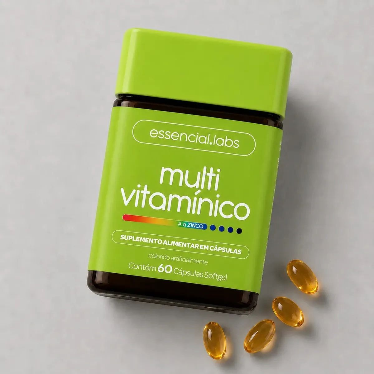 MULTIVITAMINICO de A a ZINCO - Polivitamínico com Fórmula Avançada e Concentrada - 60 cápsulas