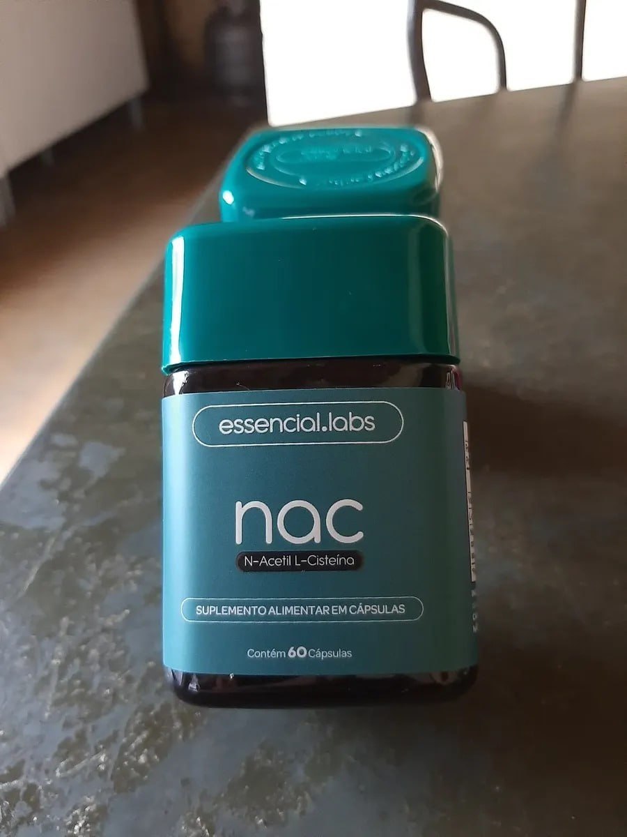 NAC 600mg - Fórmula Exclusiva com Máxima Concentração e Pureza - N-Acetil L-Cisteína - 60 Cá...