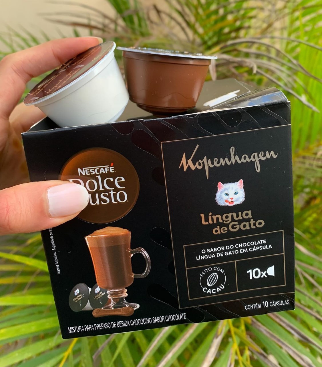 NESCAFÉ DOLCE GUSTO Chococcino Lingua de Gato Kopenhagen - 10 CÁPSULAS